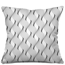 Black And White Geometric Seamless Pattern With Line. Pillows 71327799