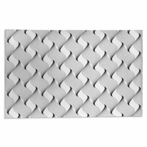 Black And White Geometric Seamless Pattern With Line. Rugs 71327799