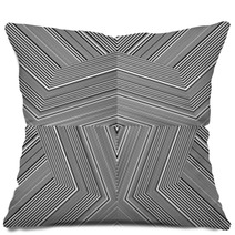 Black And White Pattern Vector Pillows 69869022