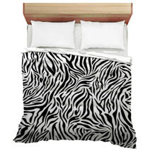 Black And White Seamless Zebra Background Bedding 53212105