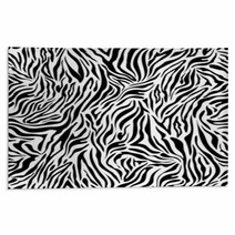 Black And White Seamless Zebra Background Rugs 53212105