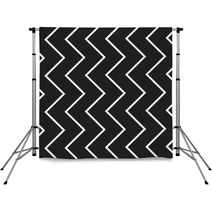 Black And White Zig Zag Lines Pattern Background Design Backdrops 118177717