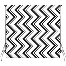 Black And White Zig Zag Lines Pattern Background Design Backdrops 118446989