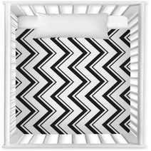 Black And White Zig Zag Lines Pattern Background Design Nursery Decor 118446989