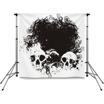 Black Hole Skull Illustration Backdrops 4809684
