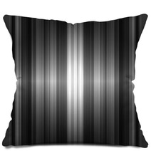 Black Metallic Stripes Pillows 6625870