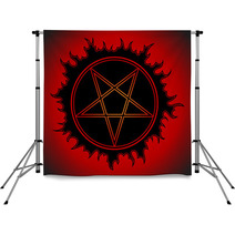 Black Pentagram Icon Backdrops 133879477