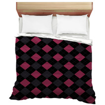 Black Pink And Gray Argyle Pattern Repeat Background Bedding 65308961