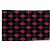 Black Pink And Gray Argyle Pattern Repeat Background Rugs 65308961