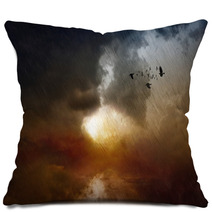 Black Rain Pillows 98585401