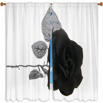 Black Rose Window Curtains 36194312