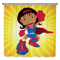 Black Super Hero Girl. Bath Decor 23657985