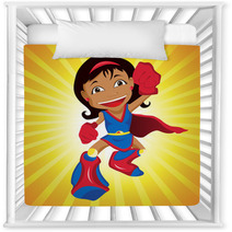 Black Super Hero Girl. Nursery Decor 23657985