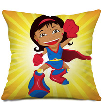 Black Super Hero Girl. Pillows 23657985