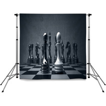 Black Vs Wihte Chess Pawn Background. High Resolution Backdrops 40307189