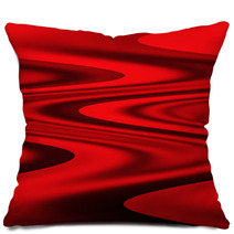 Black With Red Wave Pillows 70874032