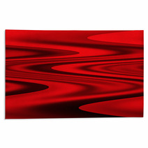 Black With Red Wave Rugs 70874032