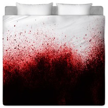 Blood Splatter Background Bedding 172843652