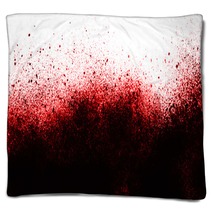 Blood Splatter Background Blankets 172843652