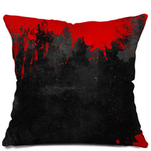Bloody Grunge Background Pillows 70415350