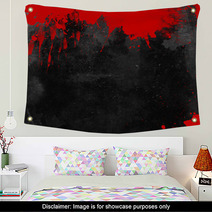 Bloody Grunge Background Wall Art 70415350