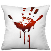 Bloody Handprint Pillows 56250048