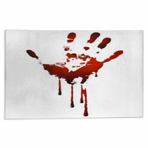 Bloody Handprint Rugs 56250048