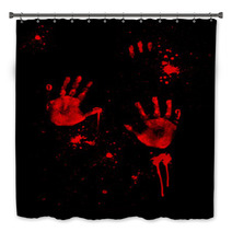 Bloody Handprints Bath Decor 86090991