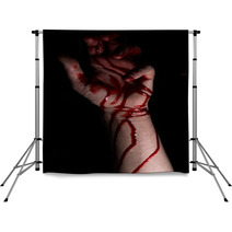 Bloody Hands Darkness Backdrops 120629442