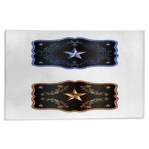 Blue And Bronze Buckle Rugs 55827494