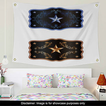 Blue And Bronze Buckle Wall Art 55827494