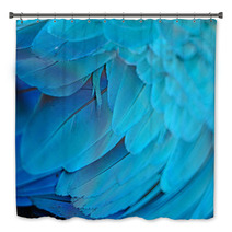Blue And Gold Macaw Feathers Bath Decor 54524930