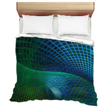 Blue And Green Abstract Background Bedding 60040775