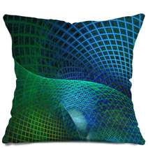 Blue And Green Abstract Background Pillows 60040775