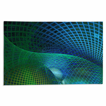 Blue And Green Abstract Background Rugs 60040775