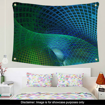 Blue And Green Abstract Background Wall Art 60040775