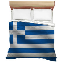 Blue And White Flag Of Greece Bedding 64119828