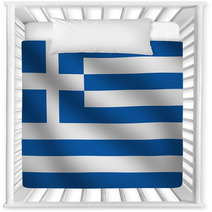 Blue And White Flag Of Greece Nursery Decor 64119828