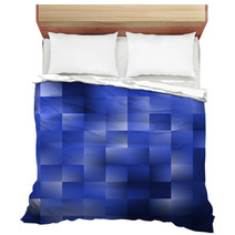 Blue Background With Squares Bedding 62745924