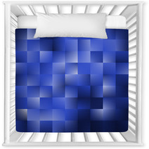 Blue Background With Squares Nursery Decor 62745924