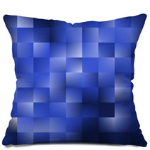 Blue Background With Squares Pillows 62745924