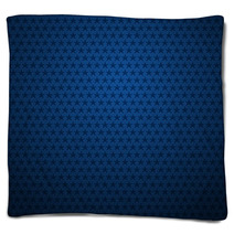 Blue Background With Stars Blankets 61559344