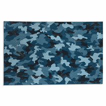 Blue Camouflage Rugs 84238886