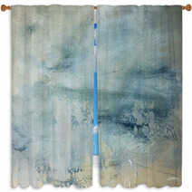 Blue Canvas Background Or Texture Window Curtains 137085630