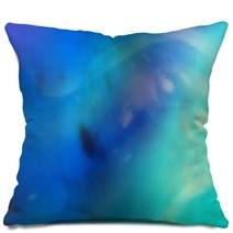 Blue Computer Generated Design Pillows 13928297