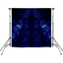 blue hearts on a blue background Backdrops 52398214