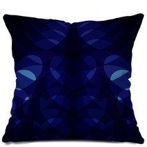blue hearts on a blue background Pillows 52398214