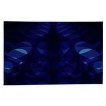 blue hearts on a blue background Rugs 52398214