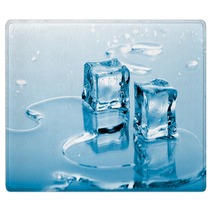 Blue Ice Cubes Rugs 2512654