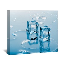 Blue Ice Cubes Wall Art 2512654